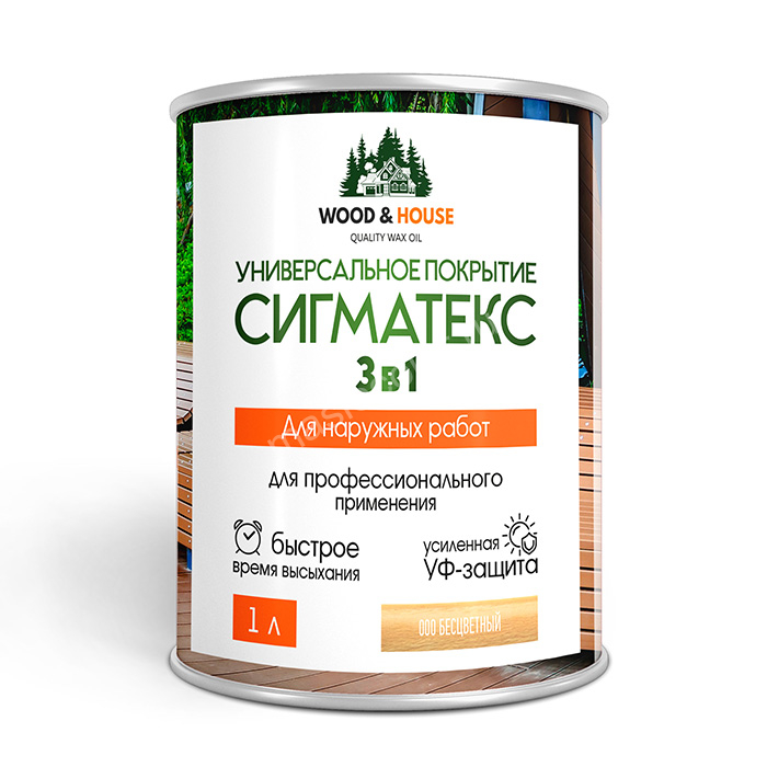 Масло для террас пропитка Сигматекс 1 л Сигма Колор Масло для террас