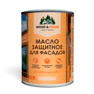 Масло защитное для фасадов Wood&House